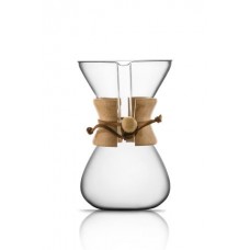CHEMEX 5 CUP AHŞAP TUTACAKLI KAHVE DEMLEYİCİ 600 ML